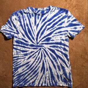 GAP Kids SZ XXL Blue Pocketed Tie‎ Dye Short Sleeve Comfort Shirt (N)